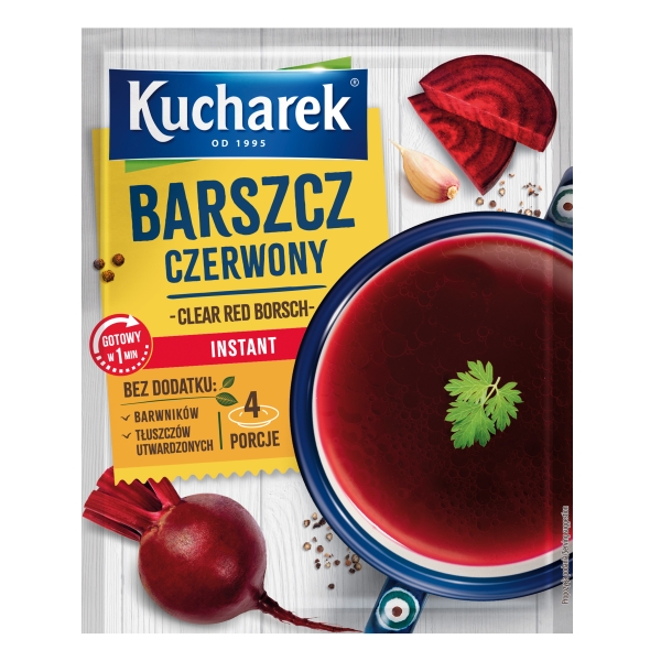 Kucharek Barszcz czerwony Borschtsch Instantsuppe 48 g Kucharek Barszcz czerwony Borschtsch Instantsuppe 48 g