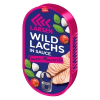 LARSEN Pazifischer Wildlachs in Tomate-Mozzarella Sauce 200 g LARSEN Pazifischer Wildlachs in Tomate-Mozzarella Sauce 200 g