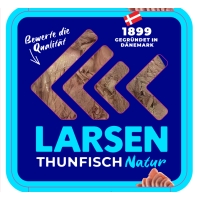 LARSEN Thunfisch Natur mit transparentem Deckel 112 g LARSEN Thunfisch Natur mit transparentem Deckel 112 g