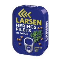 LARSEN Heringsfilets Senf-Dill-Sauce 110 g