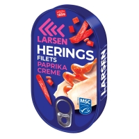LARSEN Heringsfilets in Paprika-Creme MSC 200 g LARSEN Heringsfilets in Paprika-Creme MSC 200 g