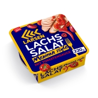LARSEN Lachs-Salat Mexican Art mit Easy Open 220 g LARSEN Lachs-Salat Mexican Art mit Easy Open 220 g