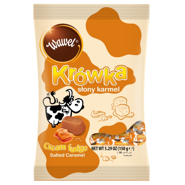 Wawel Krowka słony karmel Milchkaramellen salziges Karamell 150 g