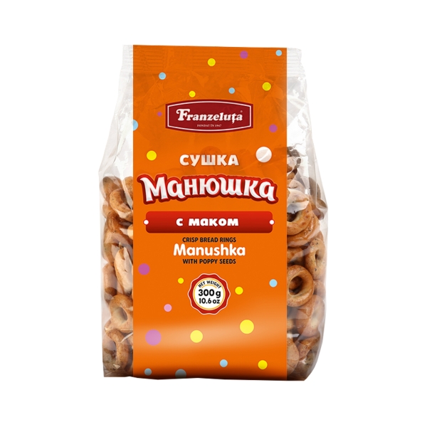 Sojus Kringelgebäck "Manuschka" mit Mohn 300 g