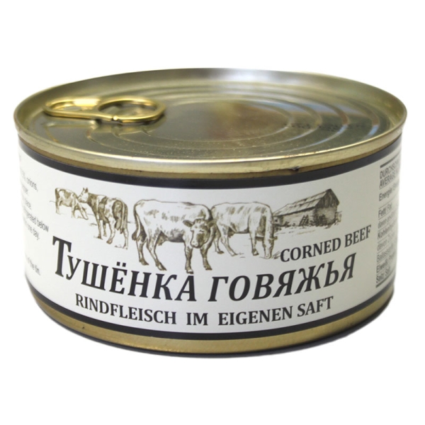 Corned Beef Rindfleisch im eigenen Saft "Tuschonka" 325 g Corned Beef Rindfleisch im eigenen Saft "Tuschonka" 325 g